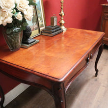 Load image into Gallery viewer, Antique French Mahogany Two Drawer Office Desk, Student Desk or Small Dining Table. B12118
