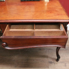 Load image into Gallery viewer, Antique French Mahogany Two Drawer Office Desk, Student Desk or Small Dining Table. B12118
