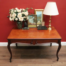 Load image into Gallery viewer, Antique French Mahogany Two Drawer Office Desk, Student Desk or Small Dining Table. B12118
