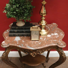 Load image into Gallery viewer, Marble Top Gilt Timber Centre Table or Console Table or Side/Lamp Table. B12129
