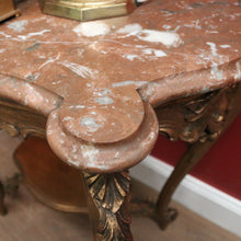 Load image into Gallery viewer, Marble Top Gilt Timber Centre Table or Console Table or Side/Lamp Table. B12129
