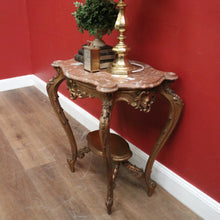 Load image into Gallery viewer, Marble Top Gilt Timber Centre Table or Console Table or Side/Lamp Table. B12129
