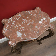 Load image into Gallery viewer, Marble Top Gilt Timber Centre Table or Console Table or Side/Lamp Table. B12129
