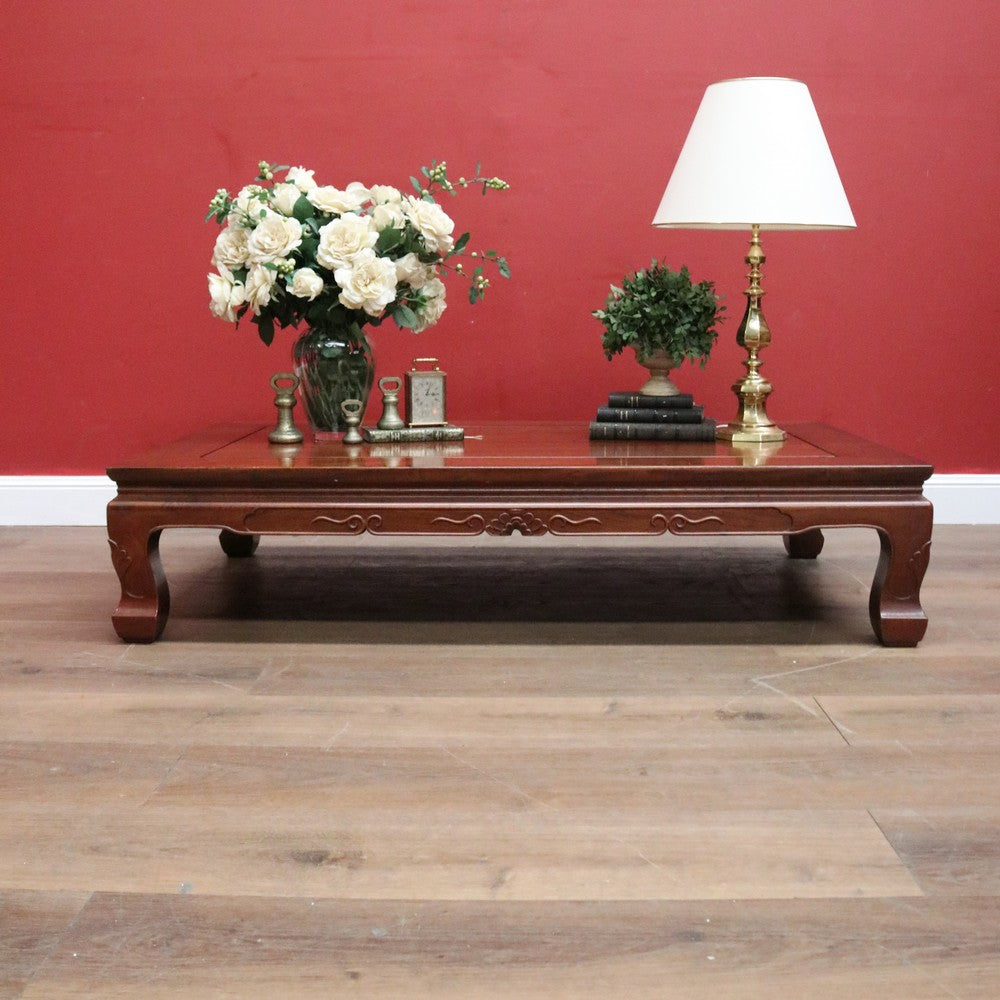 A Chinese Rosewood Kang Table, Low Centre Table, Coffee or Games Table. B12172