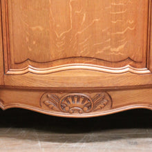 Load image into Gallery viewer, Antique French Oak Three-door, Two-drawer Sideboard Buffet. Three Keys, Parquetry Top. B12134
