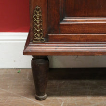 Load image into Gallery viewer, Antique French Walnut and Glass Two Door Narrow China Cabinet with Glass Shelves. B12139
