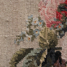 Load image into Gallery viewer, Antique French Wall Hanging Hand-made Tapestry &quot;Still Life&quot; Flowers in an Urn or Vase. B12133
