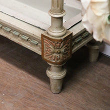 Load image into Gallery viewer, Antique Hand-painted French Grey and Gilt Tri-Mirror Hall Stand, Bevelled Mirror. B12138
