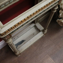 Load image into Gallery viewer, Antique Hand-painted French Grey and Gilt Tri-Mirror Hall Stand, Bevelled Mirror. B12138
