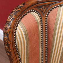 Load image into Gallery viewer, x SOLD Antique French Armchair, Cherrywood and Fabric, Wing Back Chair, Feather/Down Cushion. B12111
