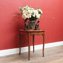 Load image into Gallery viewer, Antique Walnut, Brass and Cherrywood Side Table or Lamp Table. B12132
