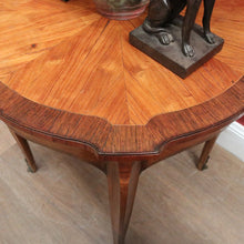 Load image into Gallery viewer, Antique Walnut, Brass and Cherrywood Side Table or Lamp Table. B12132
