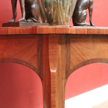 Load image into Gallery viewer, Antique Walnut, Brass and Cherrywood Side Table or Lamp Table. B12132
