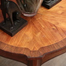 Load image into Gallery viewer, Antique Walnut, Brass and Cherrywood Side Table or Lamp Table. B12132
