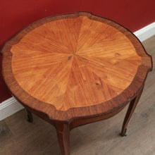 Load image into Gallery viewer, Antique Walnut, Brass and Cherrywood Side Table or Lamp Table. B12132
