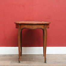 Load image into Gallery viewer, Antique Walnut, Brass and Cherrywood Side Table or Lamp Table. B12132
