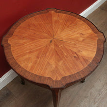 Load image into Gallery viewer, Antique Walnut, Brass and Cherrywood Side Table or Lamp Table. B12132
