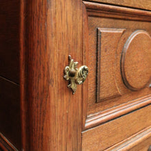 Load image into Gallery viewer, x SOLD Antique French Oak and Marble Top Bedside Cabinets or Lamp Tables. B12085
