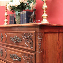 Load image into Gallery viewer, x SOLD Antique French Oak Chest of Drawers or Three-Drawer Hall or Entry Cupboard. B12137
