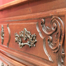 Load image into Gallery viewer, x SOLD Antique French Oak Chest of Drawers or Three-Drawer Hall or Entry Cupboard. B12137
