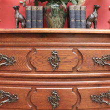 Load image into Gallery viewer, x SOLD Antique French Oak Chest of Drawers or Three-Drawer Hall or Entry Cupboard. B12137
