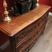 Load image into Gallery viewer, x SOLD Antique French Oak Chest of Drawers or Three-Drawer Hall or Entry Cupboard. B12137
