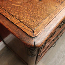 Load image into Gallery viewer, x SOLD Antique French Oak Chest of Drawers or Three-Drawer Hall or Entry Cupboard. B12137
