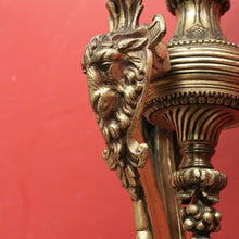 Load image into Gallery viewer, Antique French Brass Standard Lamp or Floor Standing Lamp with A Shade, Marble Base. B12140
