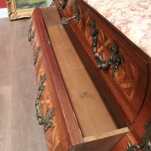 Load image into Gallery viewer, Antique Chest of Drawers, French, Walnut, Gilt Brass, Marble Top, 3 Drawers, Key. B12100
