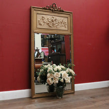 Load image into Gallery viewer, x SOLD Antique French Overmantel Mirror or Hall Mirror or Bedroom, Living Wall Mirror. B12181
