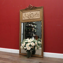 Load image into Gallery viewer, x SOLD Antique French Overmantel Mirror or Hall Mirror or Bedroom, Living Wall Mirror. B12181
