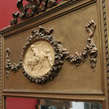 Load image into Gallery viewer, Antique French Mirror. Wall Hanging Mirror.  Young Children and a Dog In Plaster Relief. B12152
