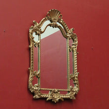 Load image into Gallery viewer, x SOLD Vintage Italian Gilt Framed Wall Hanging Mirror with Ornate Shell Motif. B12001
