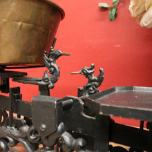 Load image into Gallery viewer, x SOLD Antique French Cast Iron and Brass Pan Kitchen or Shop Display Scales. B12096
