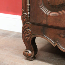 Load image into Gallery viewer, x SOLD Antique French Oak Sideboard or Two Door / Drawer Hall or Entry Cabinet. B12194
