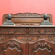 Load image into Gallery viewer, x SOLD Antique French Oak Sideboard or Two Door / Drawer Hall or Entry Cabinet. B12194
