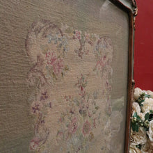 Load image into Gallery viewer, x SOLD Antique French Fire Screen, Hand-made Tapestry Insert - French Grey-Green and Gilt Finish. B12195
