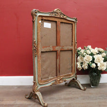 Load image into Gallery viewer, x SOLD Antique French Fire Screen, Hand-made Tapestry Insert - French Grey-Green and Gilt Finish. B12195
