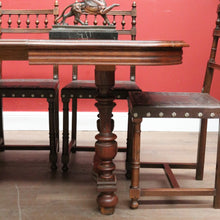 Load image into Gallery viewer, Antique French Oak Dining Table or Kitchen Table with Two Extension Leaves. B12190
