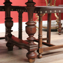 Load image into Gallery viewer, Antique French Oak Dining Table or Kitchen Table with Two Extension Leaves. B12190
