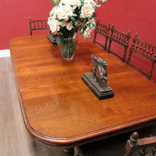 Load image into Gallery viewer, Antique French Oak Dining Table or Kitchen Table with Two Extension Leaves. B12190
