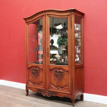 Load image into Gallery viewer, Antique French Oak Bookcase, Eight Drawer Display Cabinet or Cupboard, Glass Doors. B12192
