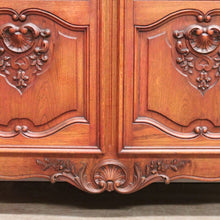 Load image into Gallery viewer, Antique French Oak Bookcase, Eight Drawer Display Cabinet or Cupboard, Glass Doors. B12192
