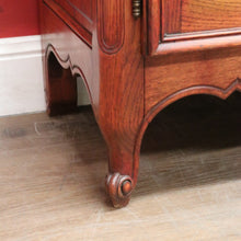 Load image into Gallery viewer, Antique French Oak Bookcase, Eight Drawer Display Cabinet or Cupboard, Glass Doors. B12192
