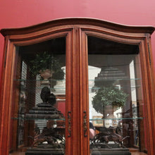 Load image into Gallery viewer, Antique French Oak Bookcase, Eight Drawer Display Cabinet or Cupboard, Glass Doors. B12192
