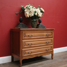 Load image into Gallery viewer, Vintage French Chest of Drawer or Three Drawer Hall Cabinet or Cupboard Chest. B12196
