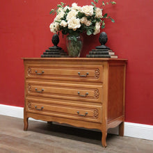 Load image into Gallery viewer, Vintage French Chest of Drawer or Three Drawer Hall Cabinet or Cupboard Chest. B12196
