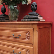 Load image into Gallery viewer, Vintage French Chest of Drawer or Three Drawer Hall Cabinet or Cupboard Chest. B12196
