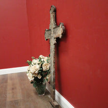 Load image into Gallery viewer, Antique French Wrought Iron Crucifix, Cross, Memorial Cross, Decorative. B12146
