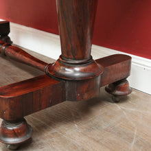 Load image into Gallery viewer, Antique English Sofa Table, Hall Table or Console Table, Rosewood, Tapered Pedestals. B12183
